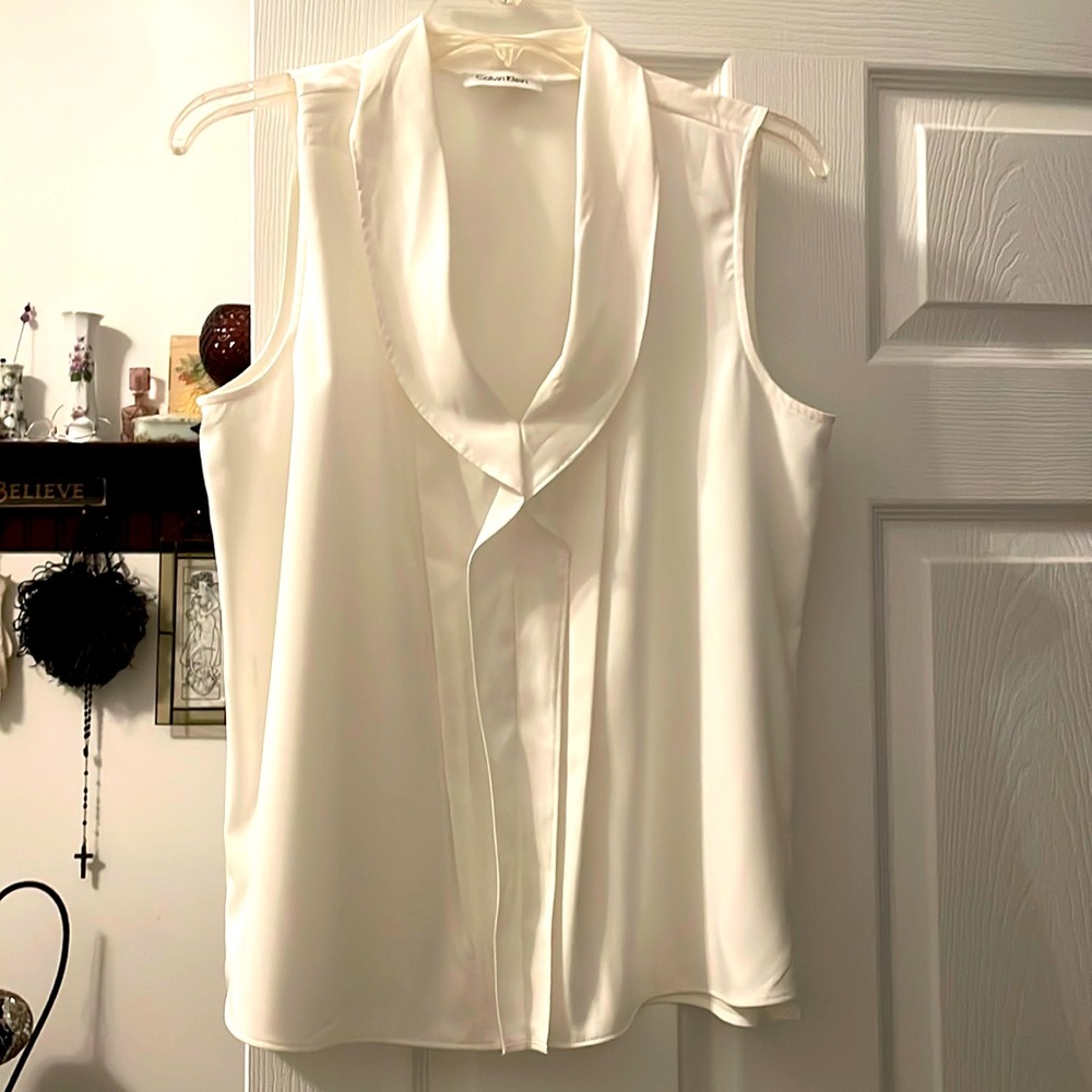 Calvin Klein sleeveless blouse